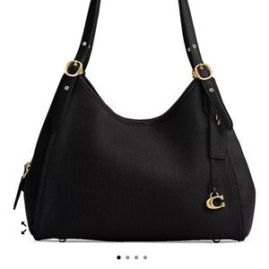 Coach Black Leather Shoulder Bag